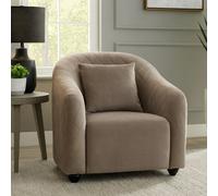 Orsina Light Grey Cotton Velvet Chair