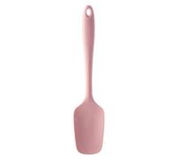 Premier Housewares Pink Silicone Spatula - Heat-Resistant, Non-Stick and Non-Scratch Turner with Hanging Loop (28cm)