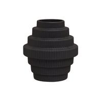 Orsina Lightweight Black Small Vase, Versatile And Stylish Flower Ceramic Vase, Modern Design Vase For Flowers