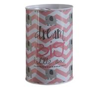 Orsina Lightweight Large Money Tin, Durable Large Money Tin For Kids Bedroom, Secure Decorative Tin For Children in Pink Orsina Pink