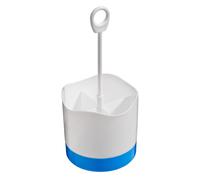 Orsina Lime Green 4 Compartment Cutlery Caddy, Modern Outdoor Cutlery Holder, Multi-Compartment Plastic Organizer in Blue Orsina Blue