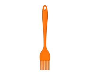 Orsina Lime Green Pastry Brush, Non-Stick Silicone Brush with Ergonomic Handle, Heat Resistant Up to 240°C in Orange Orsina Orange
