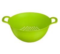 Premier Housewares Lime Green Plastic Large Colander Strainer With Holes Ideal For Washing And Draining Vegetables Pasta Food Strainer With Handles Perfect For Daily Use 26 x 14 x 44