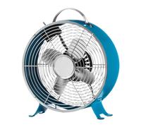 Orsina Lime Green Retro Desk Fan, Durable Metal Table Fan with 2 Speed Settings, Classic Retro Fan for Home in Blue Orsina Blue