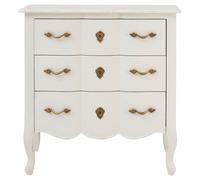 Orsina Loire 3 Drawer White Chest Orsina White