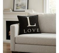 Orsina Love Words Cushion in Black Orsina Black