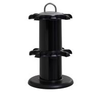 Premier Housewares 2 Tier Spice Rack Black, Black