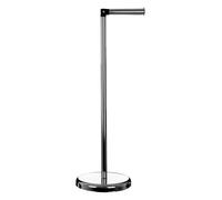 Orsina Luxe Chrome Toilet Roll Holder With Hinged Arm, Metal Toilet Roll Stand, Paper Dispenser With Stackable Rod in Silver Orsina Silver