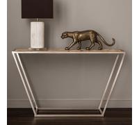 Orsina Luxe Design White Agate Console Table, Modern Console Table For Hallway, Distinctive Table For Livingroom in Silver Orsina Silver