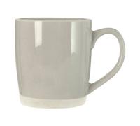 Orsina Luxe Glazed Finish Grey Mug With 372Ml Capacity,pastel Grey & White Ceramic Coffee Mug,smooth Stoneware Cup