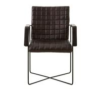 Orsina Luxurious Black Leather Weave Chair, Velvet Upholstered Occassional Arm Chair, Striking Lounge Chair