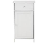 Orsina Luxurious Drawer Cabinet With 1 Inner Shelf, Slim White Shelf Storage, Carved Storage Drawer With Handles