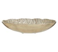 Orsina Luxurious Gold Finish Lotus Leaf Bowl With Sculptural Design, Stylish Decorative Bowl For Coffee Table