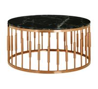 Orsina Luxury Round Marble Top Coffee Table, Glamorous Display Coffee Table, Durable Decorative Coffee Table