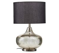 Orsina Luz Table Lamp With Black Linen Shade