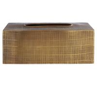 Orsina Madison Tissue Box in Gold Orsina Gold