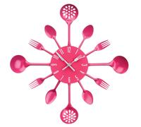 Orsina Maison by Premier Cutlery Metal Wall Clock in Pink Orsina Pink