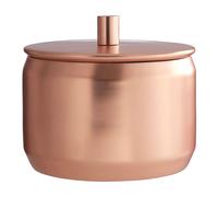Premium Housewares Madison Shine Storage Canister, Matte Copper Finish, 11 x 12 x 12 cm