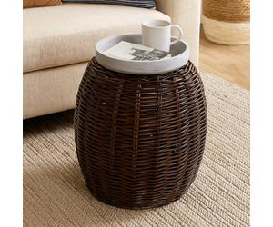 Orsina Maka Natural Croco Rattan Stool