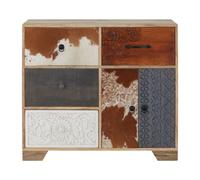 Orsina Mango Wood Tall Sideboard,storage Cabinet With Four Drawers,tall Display Cabinet,eco-Friendly Media Unit