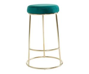 Orsina Manhattan Green Velvet Bar Stool