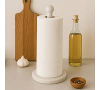 Orsina Marble Kitchen Roll Holder in White Orsina White