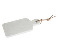 Orsina Marble Small Rectangular Paddle Board, Elegant Natural Marble Serving Board with Polished Finish in White Orsina White