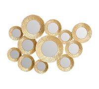 Interiors by Premier Wall Mirror Marcia Hammered Iron Gold 67x97cm