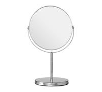 Silver Metal Adjustable Swivel Table Mirror