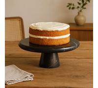 Orsina Marmore Black And Gold Marble Cake Stand