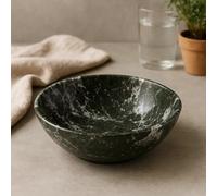 Orsina Marmore Black & White Veined Marble Bowl Orsina Multicolor