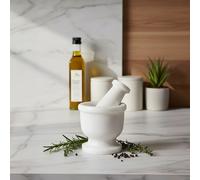 Orsina Marmore White Marble Mortar & Pestle Orsina White