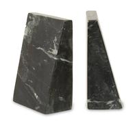 Orsina Marris Set Of 2 Marble Bookends in Black Orsina Black