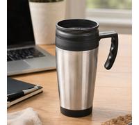 Orsina Mateo Stainless Steel Travel Mug in Silver Orsina Silver