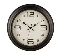 Old World Style Wall Clock, Metal, Black