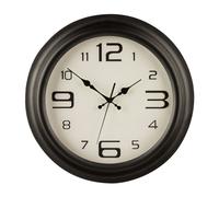 Orsina Matt Black Metal Wall Clock