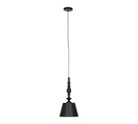 Orsina Matte Black Ceiling Pendant, Dome Suspension Light With Adjustable Cord, Lightweight Iron Hanging Lamp