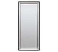 Orsina Matte Black Freestanding Wall Mirror, Rectangle Mirror With Wooden Frame, Standing Mirror, Hallway Mirror