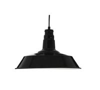Orsina Matte Black Pendant Light, Deep Bowl Metal Hanging Lamp, Ceiling Mounted Pendant Light With Slim Cable