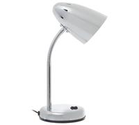 Orsina Matte Grey Desk Lamp, Adjustable Living Room Desk Lamp, Minimalistic Desk Lamp for Reading & Writing in Silver Orsina Silver