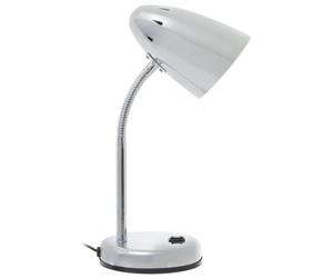 Orsina Matte Grey Desk Lamp, Adjustable Living Room Desk Lamp, Minimalistic Desk Lamp for Reading & Writing in Silver Orsina Silver