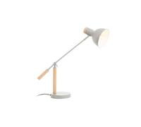 Orsina Matte Grey Table Lamp, Easy To Assemble Bedside Table Light, Eco-Friendly Lamp For Table Living Room