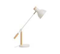 Orsina Matte White Table Lamp, Easy To Assemble Bedside Table Light, Eco-Friendly Lamp For Table Living Room