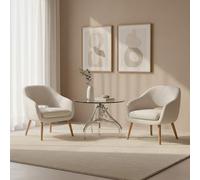 Orsina Maxi Crank Mechanism Metal And Glass Table