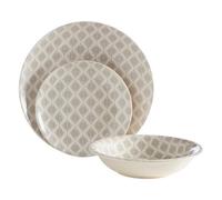 Premier Housewares 12-Piece Maya Dinner Set - Grey