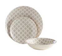 Orsina Maya Grey & White 12 Pc Dinner Set Orsina Grey