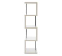 Orsina Maze 4 Tier White Gloss Shelf Unit