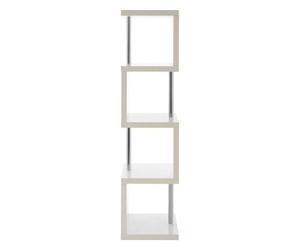 Orsina Maze 4 Tier White Gloss Shelf Unit