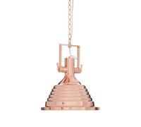 Orsina Medium Copper Pendant Light, Industrial Ceiling Light With Glass Base, Vintage Copper Finish Iron Pendant