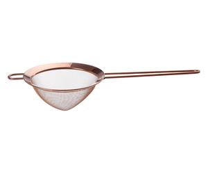 Orsina Medium Gold Finish Sieve, 10cm Stainless Steel Mesh Strainer, Miniature Sifter With Hanging Loop, Tiny Strainer in Rose Gold Orsina Rose Gold